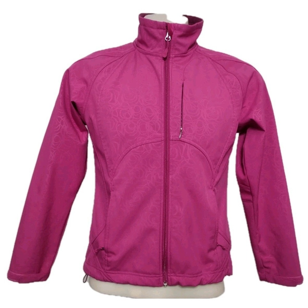 Softshell Jacket‎ Double Diamond Pink Medium Womens Gorp Core Athleisure Outdoor